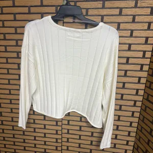 No‎ Boundaries Ivory Ribbed Top Size XL thumbnail 2