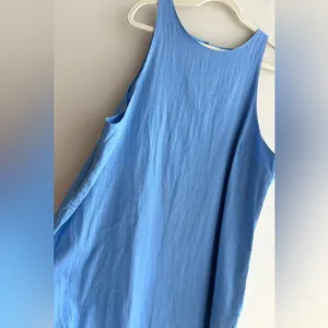 Abercrombie & Fitch A-Line Linen Dress, Bright Blue, Size XXL, NWT thumbnail 5