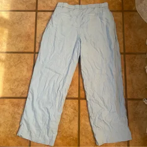Abercrombie & Fitch Curve Love Sky Blue Wide Leg Trousers size 8 thumbnail 7