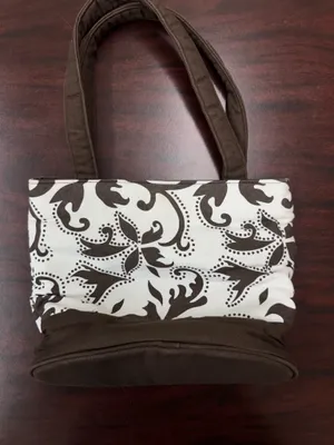 ThirtyOne Boutique Brown and White Shoulder Bag Purse thumbnail 3