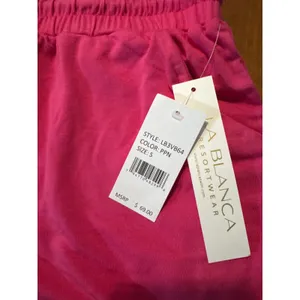 La Blanca Resortwear Pink 2 Piece Set Quarter Zip Crop Hoodie & Shorts LB3VB51 S thumbnail 7