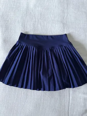 Navy Pleated Tennis Skort thumbnail 3