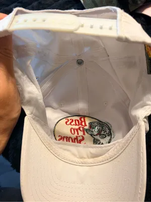 Bass Pro Shops White Cap with Yellow Patch and Red Logo thumbnail 5