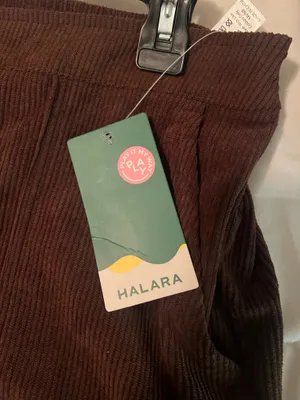 Corduroy Halara Pants Flare Brown thumbnail 2