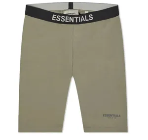 Essentials Fear of God biker shorts olive green thumbnail 1