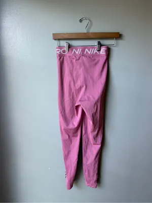 Nike Pro Dri-FIT Pink High Rise Training Leggings Women’s Small thumbnail 4