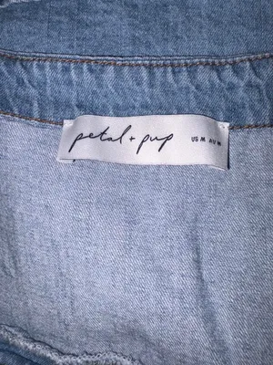 Petal & Pup Denim Crop Tank Top thumbnail 4