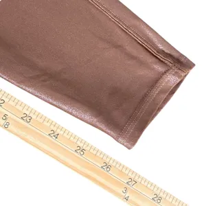 Shiny Metallic Leggings High Waist Tummy Control Pants Women‎ S Shiny Pull On thumbnail 8