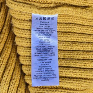 French Connection Womens Mustard Yellow Cable Knit Ribbed Sweater 78MSR Size S thumbnail 4