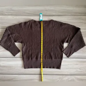 Pinque Franchesca Long Sleeve Sweater Brown Large NWT STITCH FIX thumbnail 3