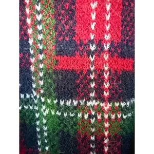 Entro Holiday Plaid Knit Sweater in Red Size S thumbnail 5