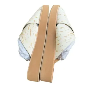 Dolce Vita Capri Platform Sandal-Fawn Real Fur NEW 8.5 thumbnail 4