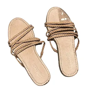 Madewell Kathryn Slide Espadrille Sandals Brown Women's Summer Casual thumbnail 3
