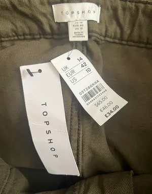 Topshop Cargo Skirt With Belt thumbnail 4