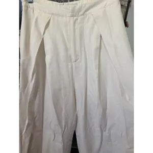 DO+BE White Wide Leg Pleated‎ High Rise Trousers Pants Womens Medium thumbnail 5