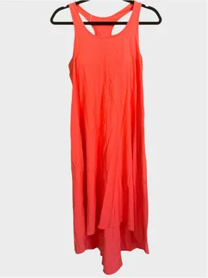 Size S Halara RacerPocket High Low Flowy Midi Quick Dry Casual Dress Flamingo thumbnail 3