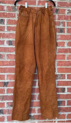 Vintage Continental leather Fashions Suede Leather Pants [COPY] thumbnail 1