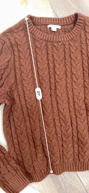 Brown Cable Knit Sweater thumbnail 4