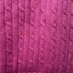Lauren Ralph Lauren Petite Small Cable Knit Sweater Pink Gold Button Old Money thumbnail 6