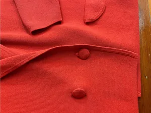 CAbi Coronation Cardigan Knit Jacket Cardinal Red 100% Cotton Blazer Sz S 💚🎀 thumbnail 10
