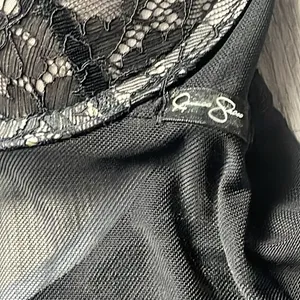 Jessica Simpson Black Lace Sheer Babydoll Lingerie thumbnail 6