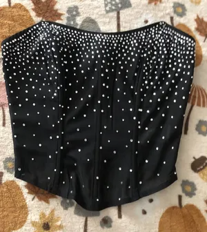 Edikted Corset Top Black thumbnail 1