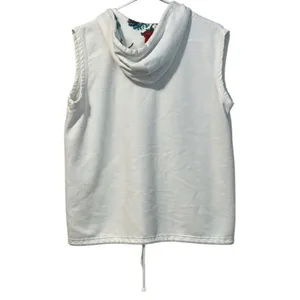 Gina Peters Grandamacore Sweater Vest‎ Women Medium Cardigan Hooded Floral Snap thumbnail 2