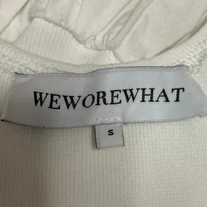 WeWoreWhat Women's White Sleeveless Drop Waist Fit & Flare Mini Tank Dress Sz S thumbnail 4