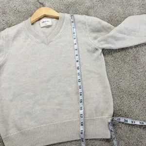 Wilfred Free 100% Merino Wool V-Neck Palomino Sweater Longsleeve Light Cream S thumbnail 12