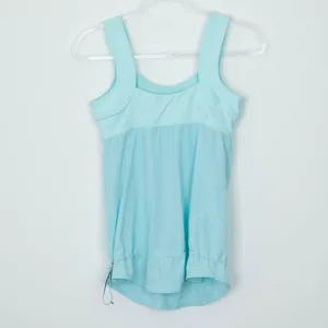 Lululemon Womens Run: Ta Ta Topper Tank Top Size‎ 6 Aquamarine Running Workout thumbnail 5