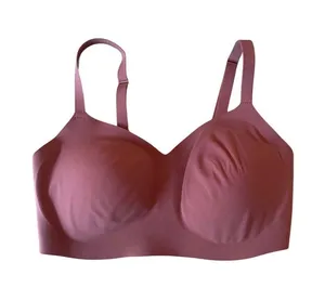 Athleta Wireless Seamless Padded Bra Maroon Size Small 661B thumbnail 1