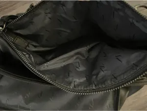 Simply Vera Wang Black and White Floral Satchel Handbag thumbnail 7
