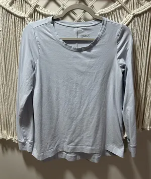 Pact Light Blue Long Sleeve Crewneck Tee thumbnail 1