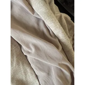 Gymshark Womens Beige Heathered Mesh Panel Joggers‎ GLJG3599 Drawstring Medium thumbnail 4