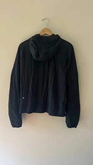 Lululemon Black Street To Studio Oversized Gathered Jacket Sz 12 thumbnail 4