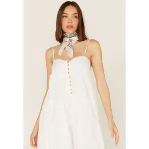 NWT Show Me Your Mumu Gracie White Tiered Midi Dress XS thumbnail 4