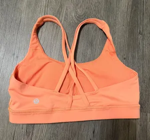 Lululemon orange sports bra thumbnail 1