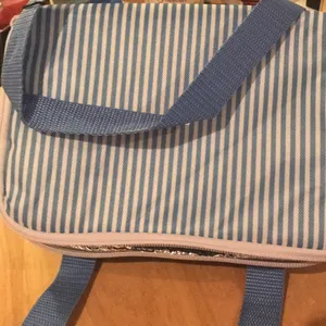 Cotton On - New square makeup bag or lunch box in stripe thumbnail 1