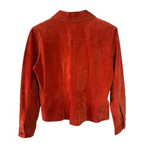 Margaret Godfrey Rust Suede Button thumbnail 5