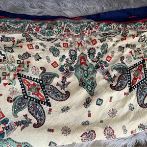 Anthropologie Vintage Chinese silk scarf thumbnail 9