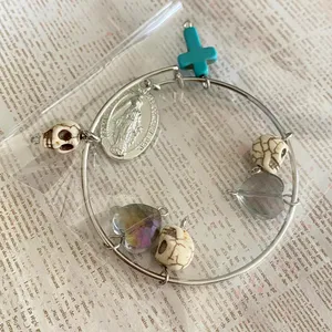 Silver tone Goth vintage style bracelet/bangle 💕 thumbnail 4
