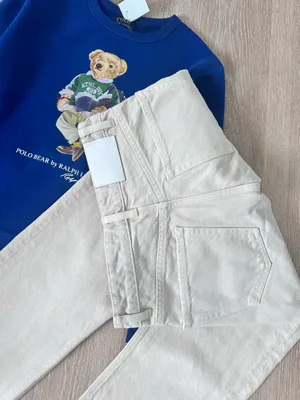 Zara Straight Leg Jeans Light Beige Color Size XS thumbnail 9