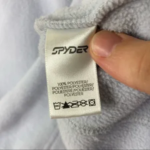 Spyder Light Blue 1/4 Zip Fleece Pullover Sweatshirt Womens Medium/Large thumbnail 4