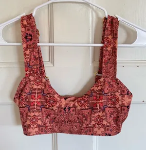 SKIVVIES by For‎ Love & Lemons Geneva Bra Top in the Sienna Size XS thumbnail 1
