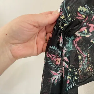 MISA Los Angeles Lexie Mini‎ Dress XS Silk Floral Boho Party Date Night Chic thumbnail 13