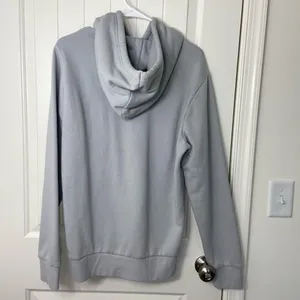 EUC Old Navy women’s light gray fleece lined‎ pullover hooded sweatshirt medium thumbnail 6