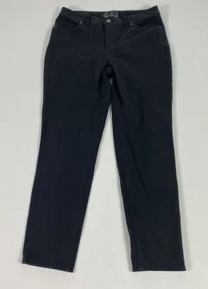 Nike Pants Womens 8‎ Black Dri-Fit Slim Fit Chino Straight Leg Twill Athletic thumbnail 1