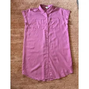 Wonderly Women's Short Cap Sleeve Shirtdress Hamilton Pink Button Down S thumbnail 2
