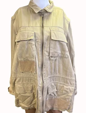Lauren Ralph Lauren Women's Tan Lightweight/Utility Jacket Sz L SKU 5271 thumbnail 1