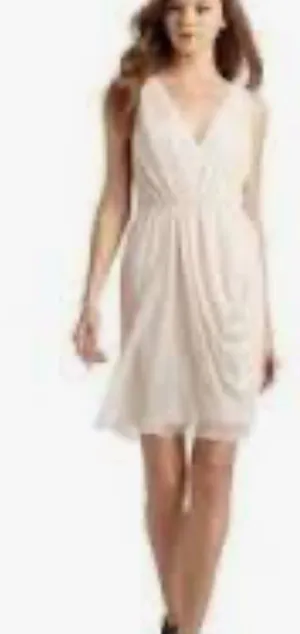 Alice + olivia Elegant Cream V-Neck Dress thumbnail 1